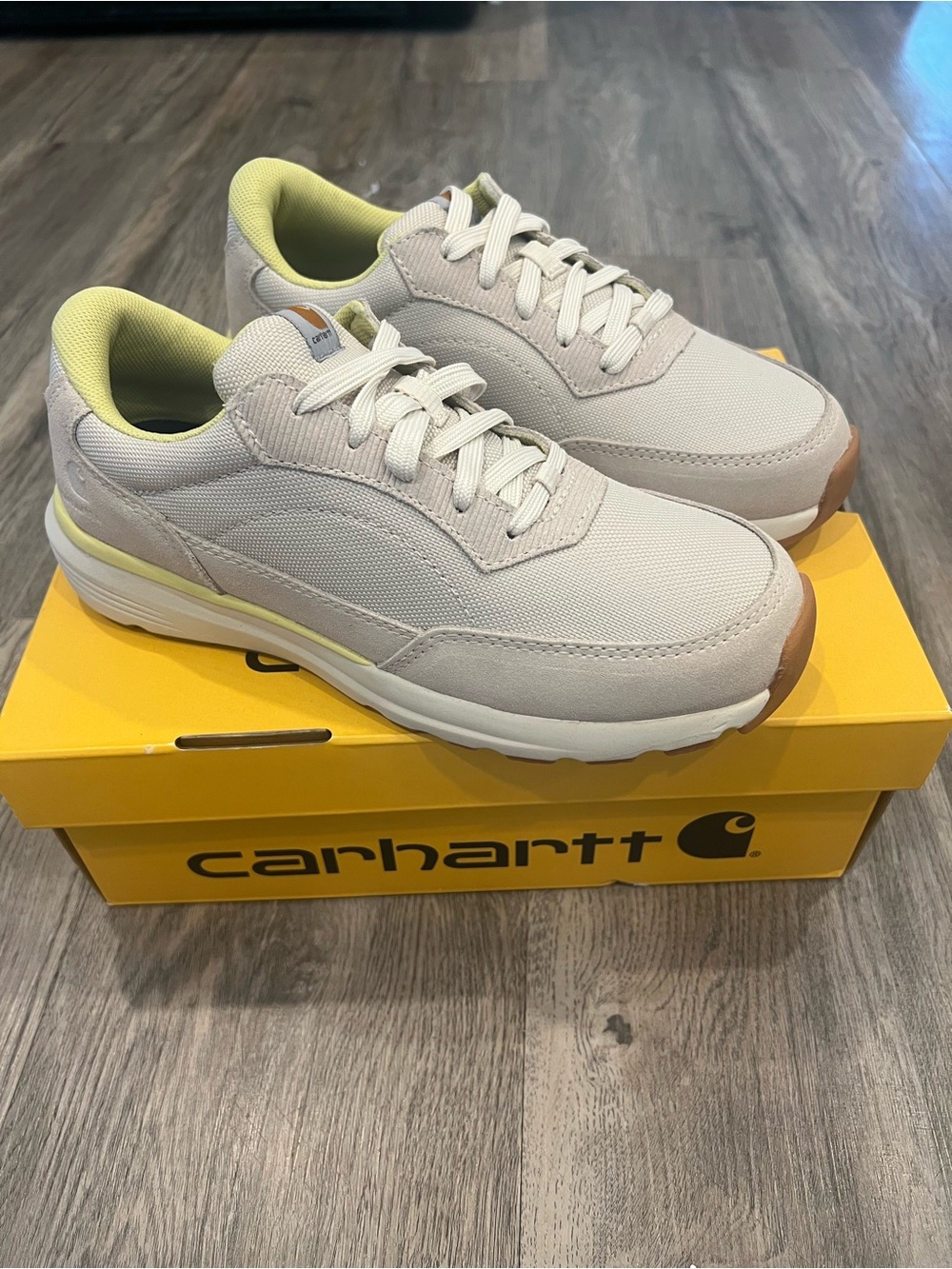 NEW Carhartt Cream Greenfield Sneaker Women’s 7 Slip Resistant Comfort Shoe